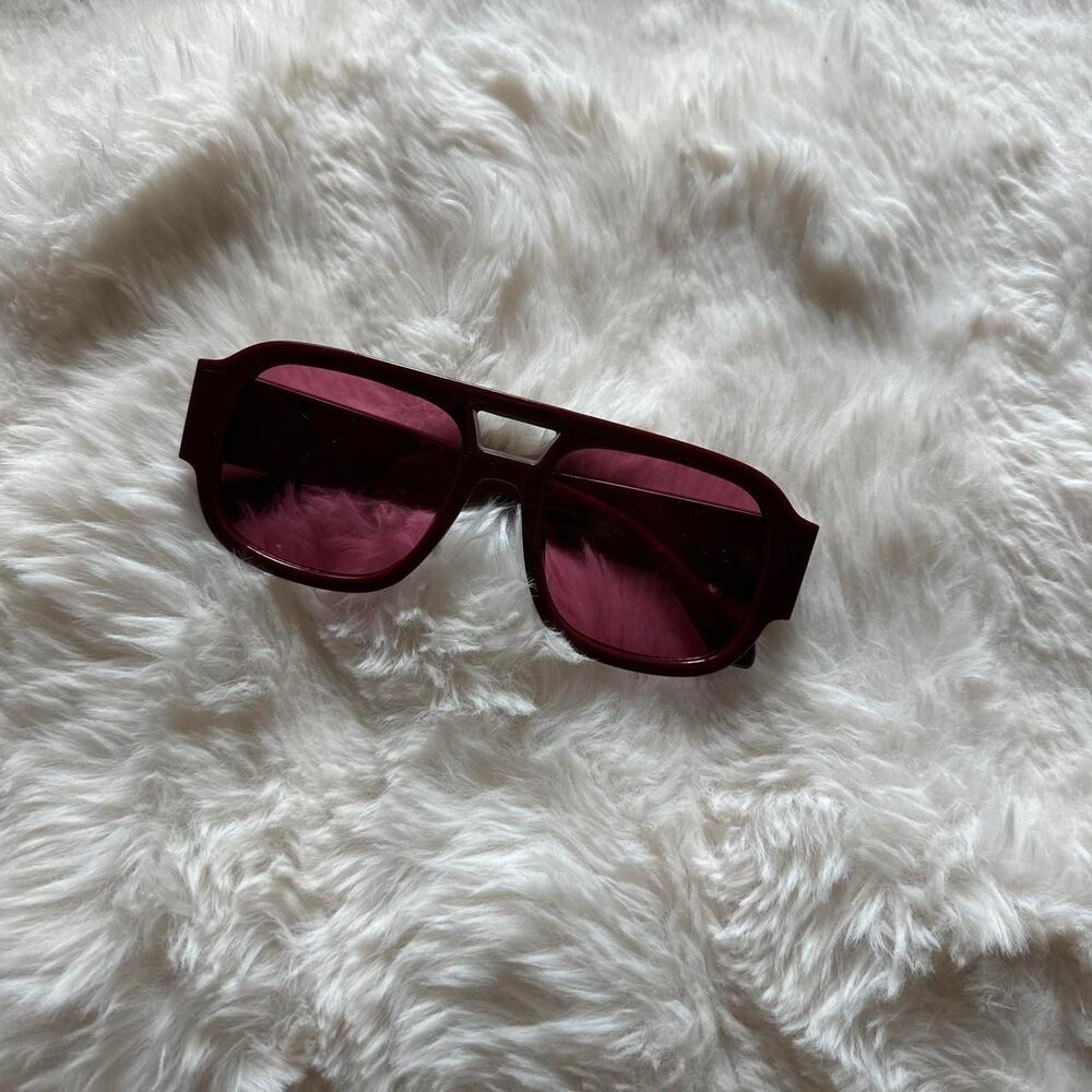 Women's Burgundy and Red Sunglasses